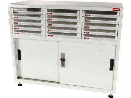 Zamykana szafka z przegródkami