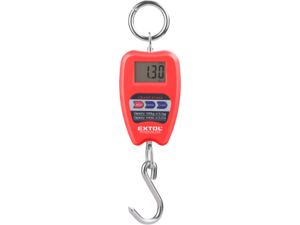 Cyfrowa waga wisząca, 0,35 - 200 kg, EXTOL PREMIUM