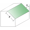 Frez kątowy z łożyskiem 19 × 12,7/8 mm (15°)
