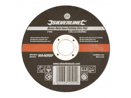 Disc de tăiere plat 125 × 1,2 × 22,23 mm Silverline