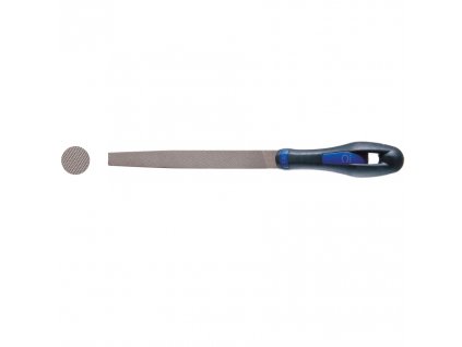 Fișier atelier cu colțuri plate de 250 mm, cu mâner ergonomic, 25 × 5 mm, secțiunea 2