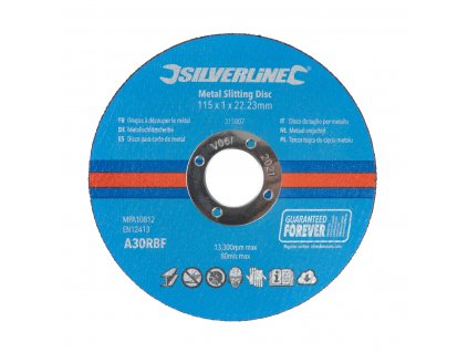 Discuri de tăiere plate 115 × 1 × 22,23 mm 10 buc Silverline