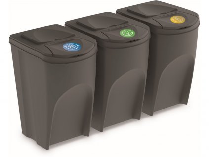 Bin pentru deseuri sortate 3 × 35 l PH ŠE