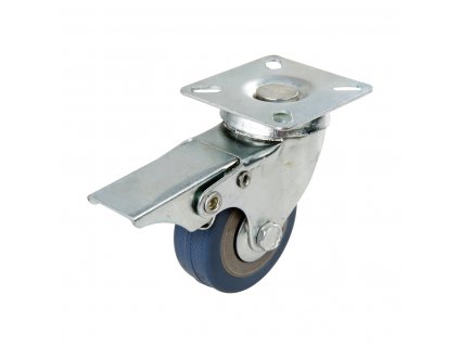 Roată pivotantă din cauciuc cu frână 50 mm - 50 kg Fixman