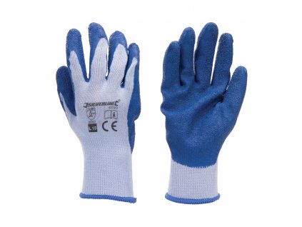 Mănuși din latex pentru dimensiunea de construcție L 9 Silverline