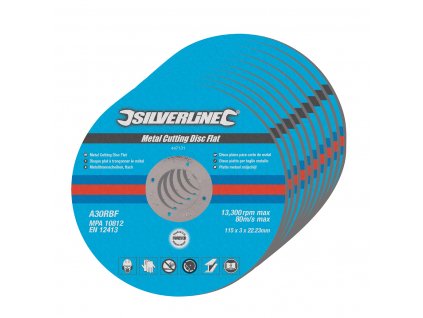 Discuri de taiere plate 115 × 3 × 22,23 mm 10 buc Silverline