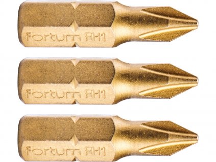 Vârful cross phillips, set de 3 buc, PH 1 × 25 mm, titan. editare, S2