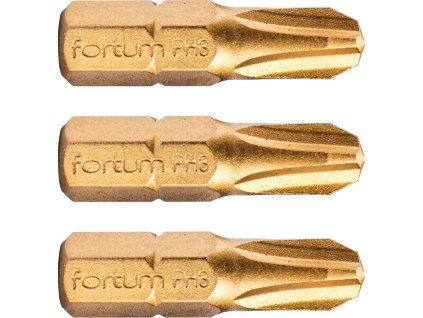 Vârful cross phillips, set de 3 buc, PH 3 × 25 mm, titan. editare, S2