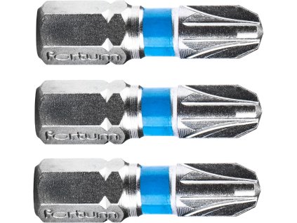Vârful poziției încrucișate, set de 3, PZ 3 × 25 mm, S2