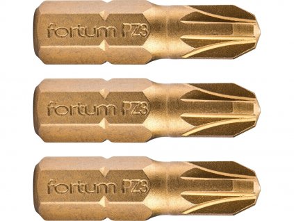 Vârf în cruce Pozidriv, set de 3, PZ 3 × 25 mm, titan. reglare, S2