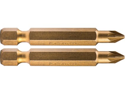 Vârful posidril încrucișat, set de 2, PZ 1 × 50 mm, titan. editare, S2
