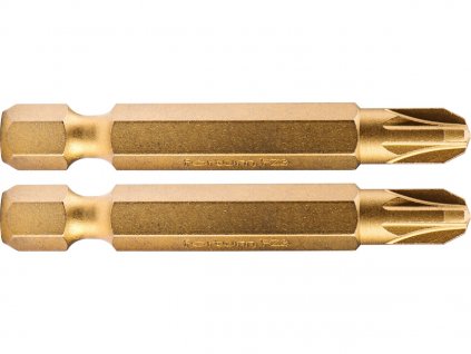 Punct de cruce Pozidriv, set de 2, PZ 3 × 50 mm, titan. reglare, S2