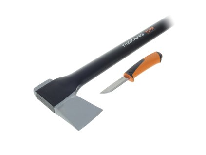 Set FISKARS axe X21 + universal cuțit hardware 1025436