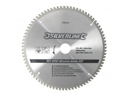 Lamă de ferăstrău TCT 250 × 30 - 80t Silverline