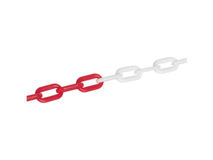 Lanț din plastic 6 mm × 5 m Fixman alb-roșu