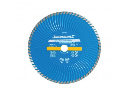 Diamant de tăiere Disc - Turbo Wave - 230 × 22,23 mm Silverline