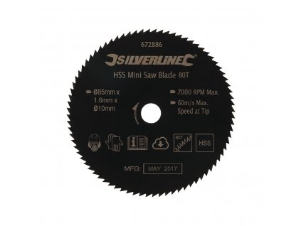 Lamă de ferăstrău HSS 85 × 10 mmSilverline