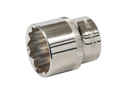 Cheie soclu 30 mm 1 / 2 "12-edge scurt Silverline