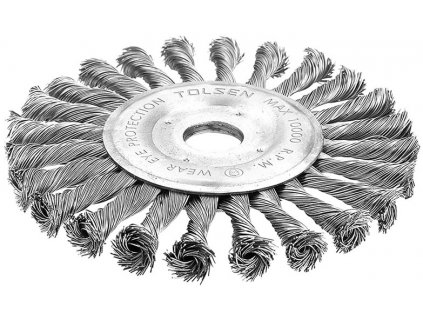 Perie disc împletită, 150 mm