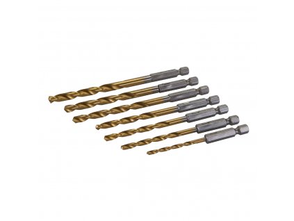 Set de burghie cu gambă hexagonală 7 buc Silverline