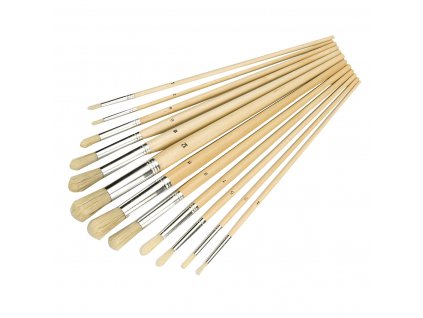 Perii de finisare rotunde 12 buc Silverline