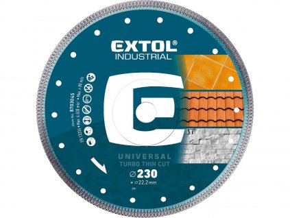 Disc de tăiere cu diamant, turbo Thin Cut, tăiere uscată și umedă, 230 × 22,2 × 2 mm