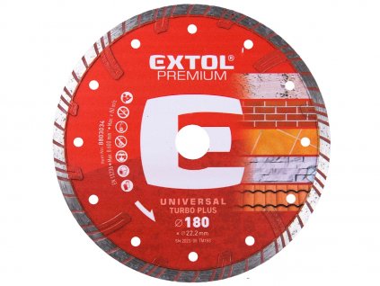 Disc de tăiere cu diamant TURBO PLUS - tăiere uscată și umedă, 180 × 22,2 × 2,8 mm