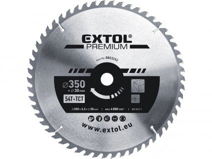 Lamă de ferăstrău cu felii SK, 350 × 3,3 × 30 mm, 54T
