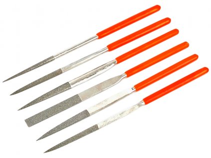 Pile aciculare diamantate, set 6 buc.