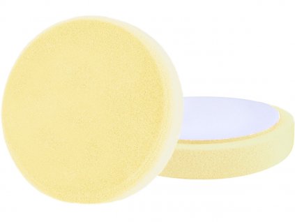 Disc de lustruire spumă, T80, galben, 200 × 30 mm, Velcro 180 mm