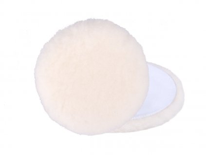 Disc de lustruire din lână, lână de oaie, T160, 150 mm, Velcro