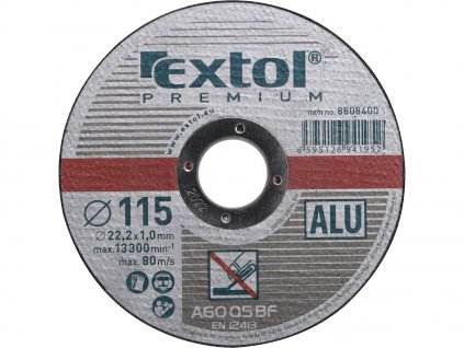 Disc de tăiere din aluminiu, 115 × 1,0 × 22,2 mm