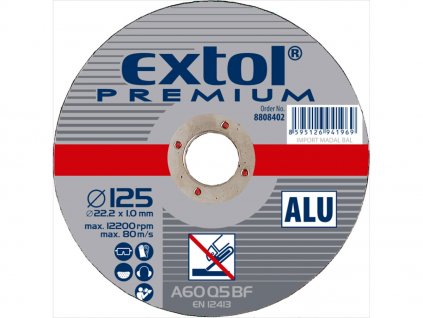 Disc de tăiere din aluminiu, 125 × 1,0 × 22,2 mm