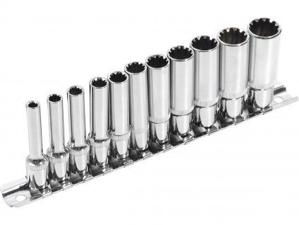 Priza extinsa, MULTI - LOCK, set de 11 buc, 1/4", CrV