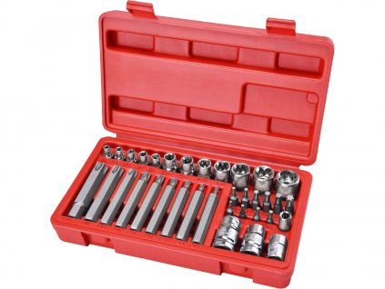 Torx capete și sfaturi set de 35 buc, 1 / 4 ", 3 / 8", 1 / 2 ", CrV