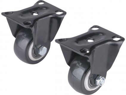Roți fixe cu cercuri din PVC, set de 2, diametru 40 mm
