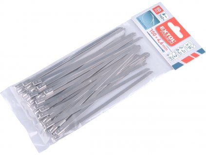 Legături de cablu DIN OȚEL INOXIDABIL, 150 × 4,6 mm, 50 buc