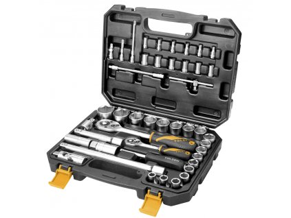 Set tubulare, 1/4" şi 1/2", 45 buc