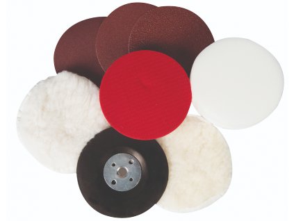 Set de slefuire si lustruire 115 mm - 8 buc Silverline