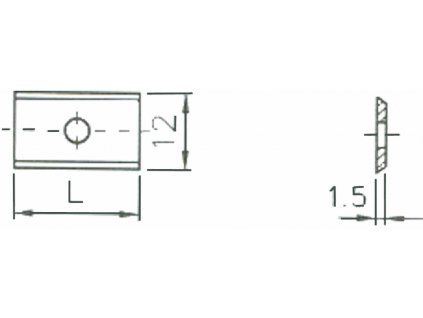 Lamă L 9,6 MDF