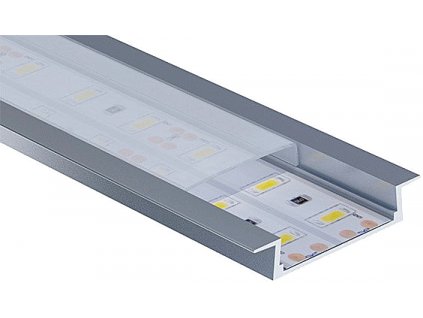 Al profil montat pentru benzi LED de max 20 mm - 1 m