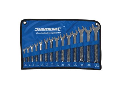 Set de chei cu cap deschis de 8 - 24 mm, 14 buc Silverline