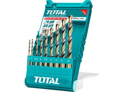 Burghie pentru metal, set 9 buc., HSS, HSS