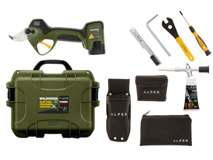 Foarfece electrice ALPEN, complete cu 3 baterii și acumulator Wildhorn 32