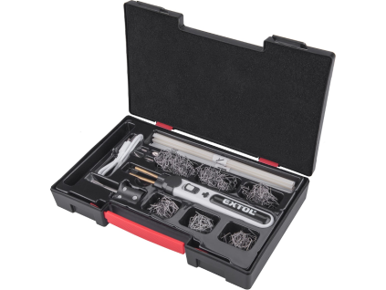 Aparat de sudură cu capse din plastic, cu baterie, încărcare USB, EXTOL PREMIUM