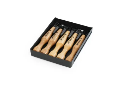 Set de dălți pentru sculptură MIKISYO Power Grip Black - 5 bucăți