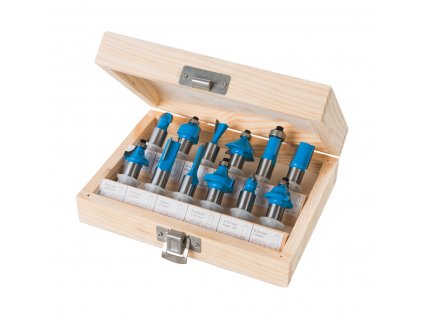 Set de freze cu coadă 12 mm - 12 buc Silverline