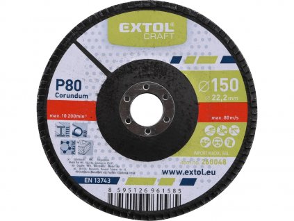 Disc dublu lamelă, P80, 150 mm