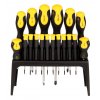 Set de surubelnite cu suport 18 buc