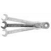Chei inelare combinate cu clichet și articulație 8 - 24 mm, 14 buc Silverline